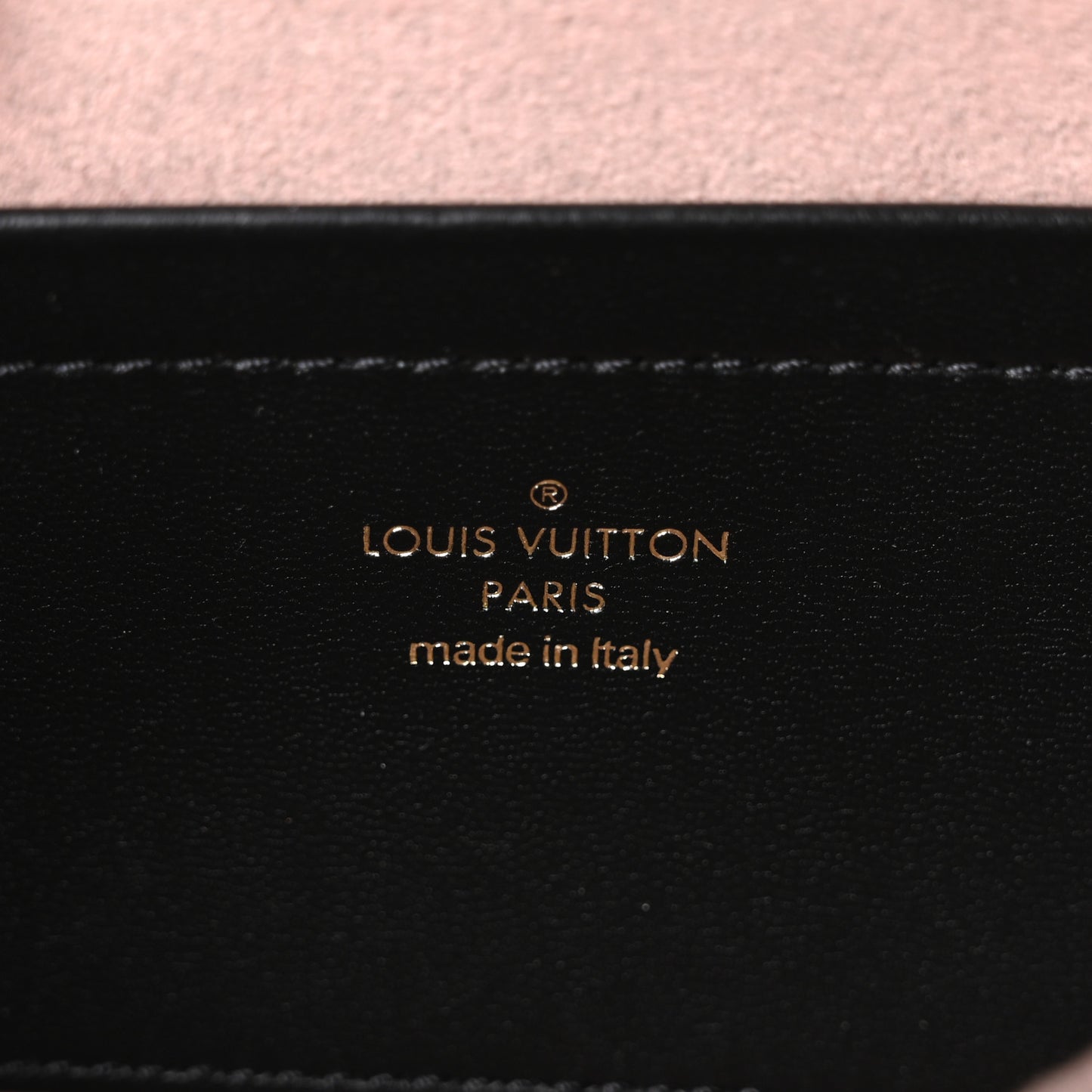 Lambskin Embossed Monogram Pochette Coussin Black