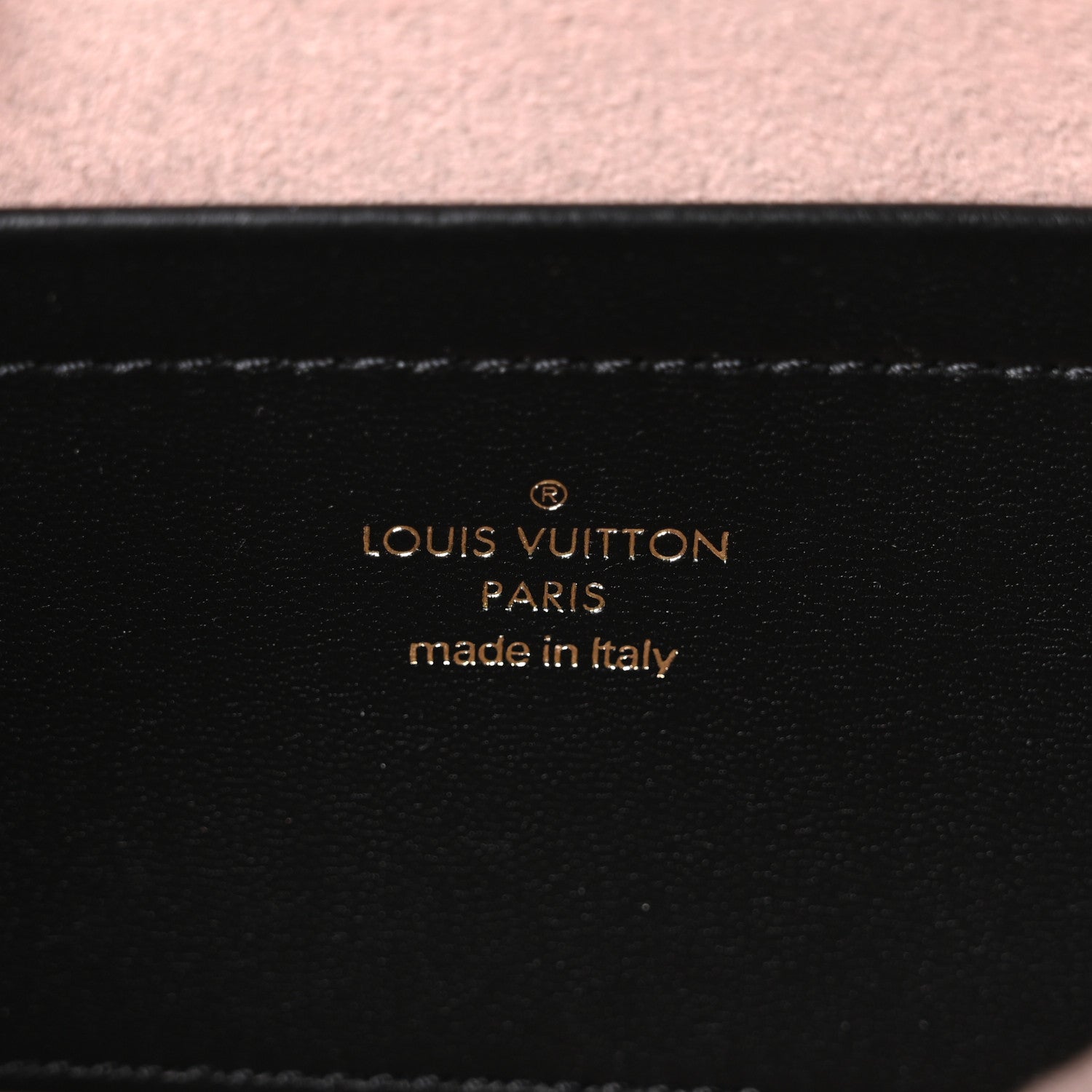 Louis Vuitton Lambskin Embossed Monogram Pochette Coussin Black 5 of 9