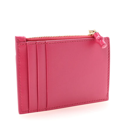 Gucci Calfskin Bamboo Coin Purse Pink 3 of 7