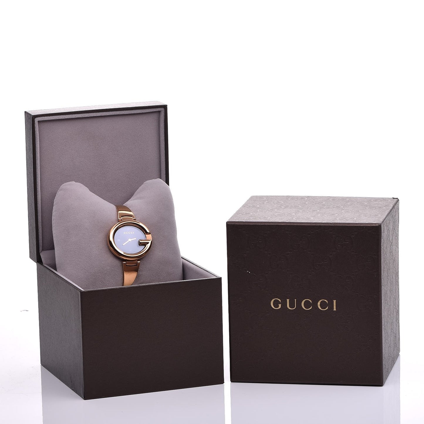 Stainless Steel 36mm Guccissima Quartz Watch Black