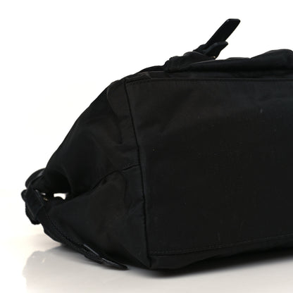 Prada Nylon Vela Drawstring Shopping Tote Black 6 of 7