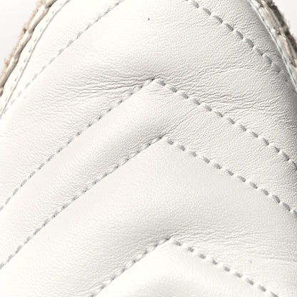 Gucci Nappa Matelasse GG Marmont Espadrille Slippers 41 Great White 9 of 10