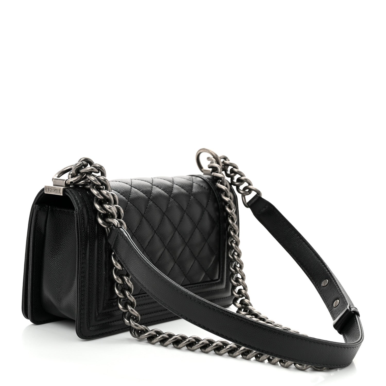 Chanel Caviar Quilted Small Boy Flap Black 4 of 12