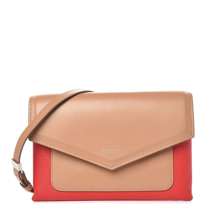 Givenchy Calfskin Duetto Crossbody Beige Red 1 of 9