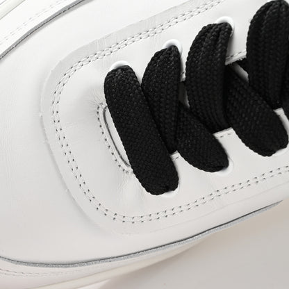 Chanel Calfskin CC Womens Sneakers 40 White Black 12 of 13
