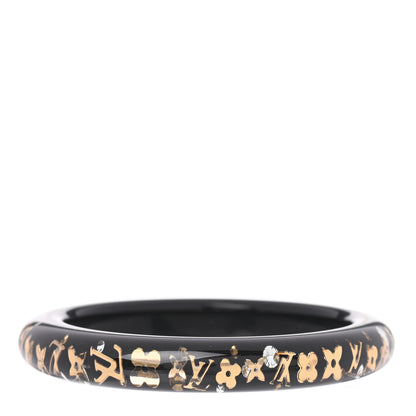 Louis Vuitton Resin Swarovski Medium Inclusion Bracelet PM Black 3 of 3