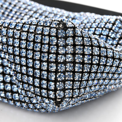 Alexander Wang Mesh Crystal Rhinestone Mini Heiress Pouch Baby Blue 12 of 14