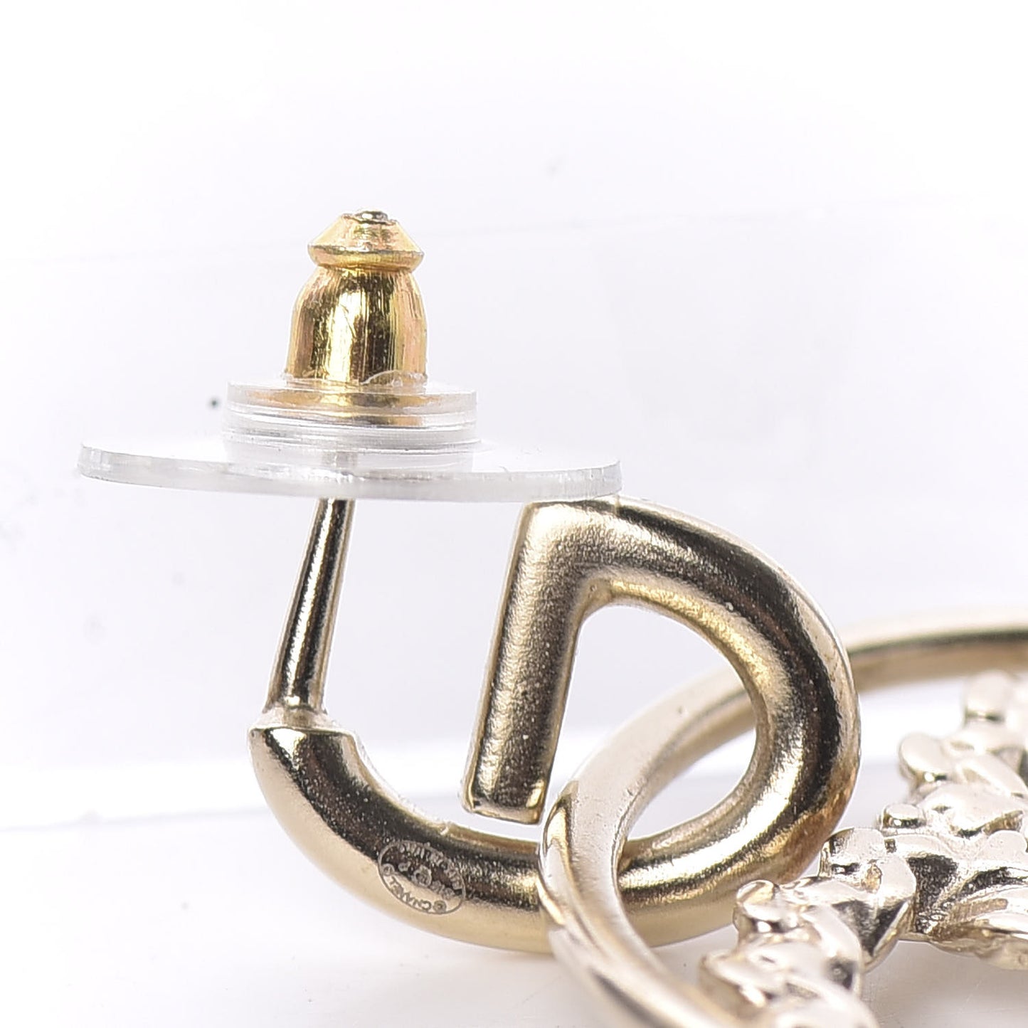 Baguette Crystal High Society CC Drop Earrings Gold