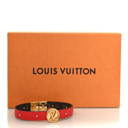 Louis Vuitton Monogram LV Circle Reversible Bracelet Red 8 of 8