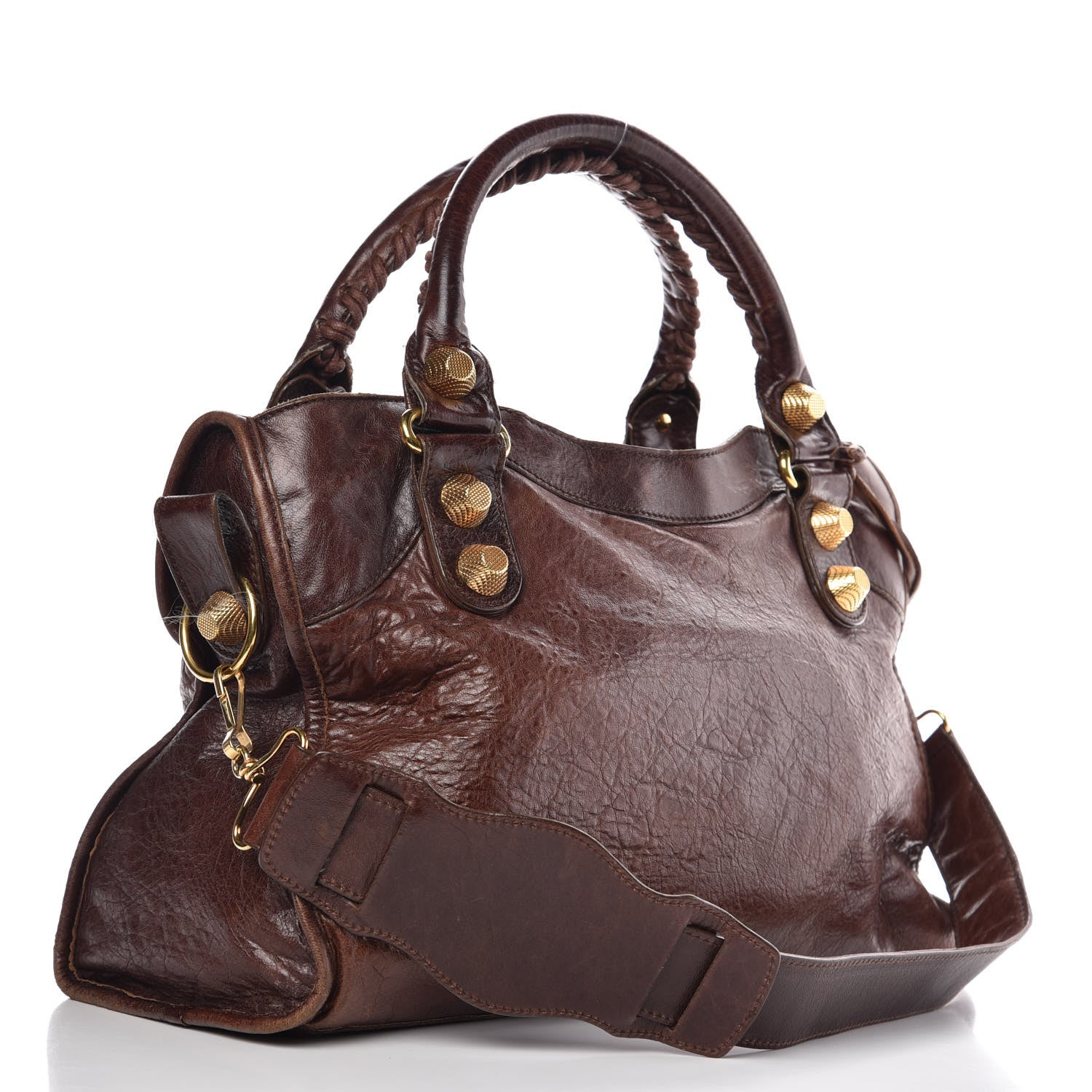 Balenciaga Agneau Giant 21 Gold Hardware City Dark Brown 3 of 17