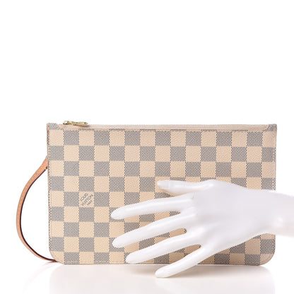 Louis Vuitton Damier Azur Neverfull MM GM Pochette 2 of 8