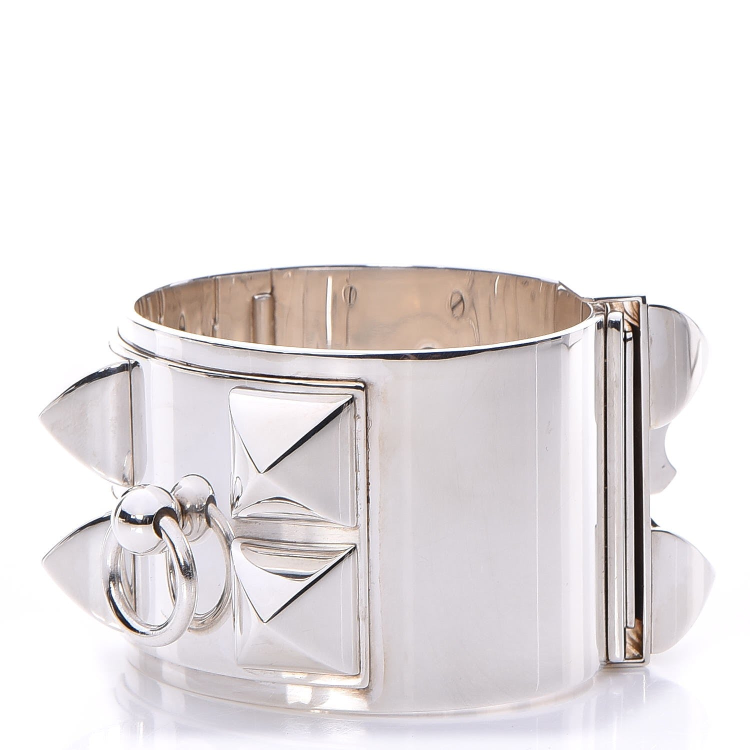 Hermes Sterling Silver Collier De Chien Bracelet SH 1 of 7