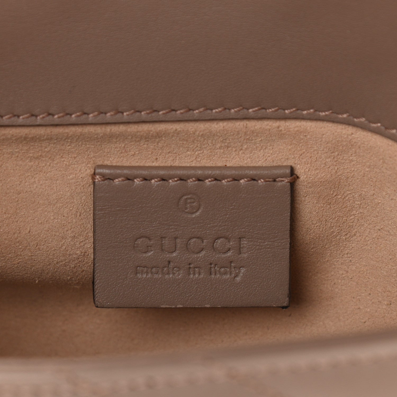 Gucci Calfskin Matelasse Super Mini GG Marmont Shoulder Bag Porcelain Rose 6 of 10