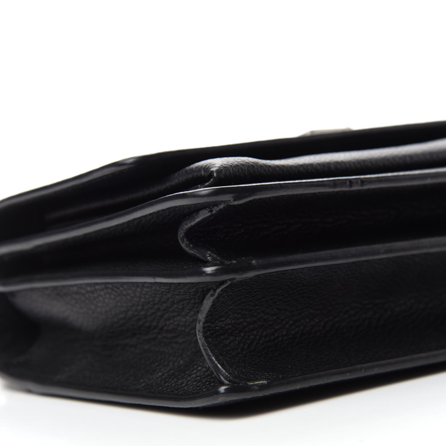 Saint Laurent Grained Calfskin Small Monogram Sunset Black 6 of 10