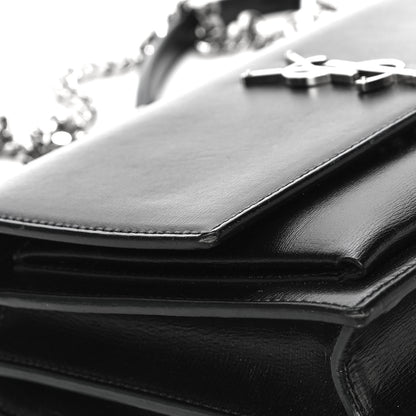 Saint Laurent Calfskin Medium Monogram Sunset Black 12 of 14