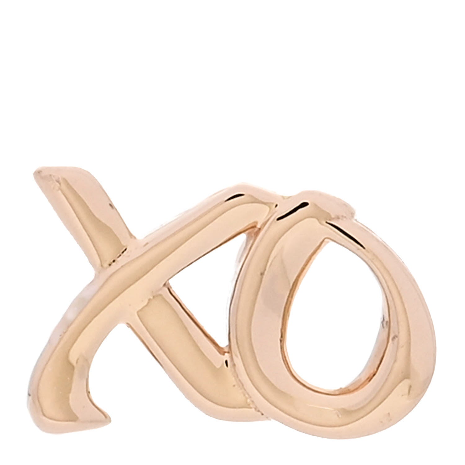 Tiffany 18K Rose Gold Paloma's Graffiti Love and Kisses Single Earring 1 of 5