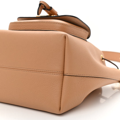 Louis Vuitton Calfskin Lockme Bucket MM Arizona Beige 7 of 8