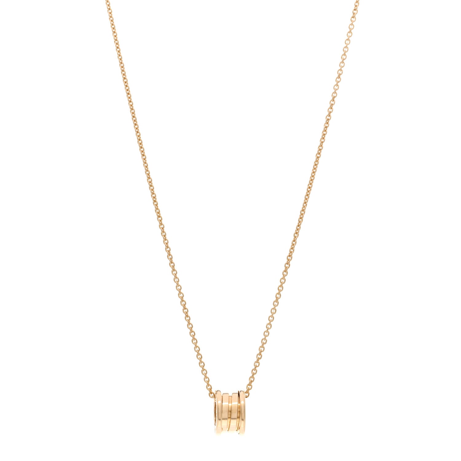 Bulgari 18K Yellow Gold B.Zero1 Pendant Necklace 1 of 4