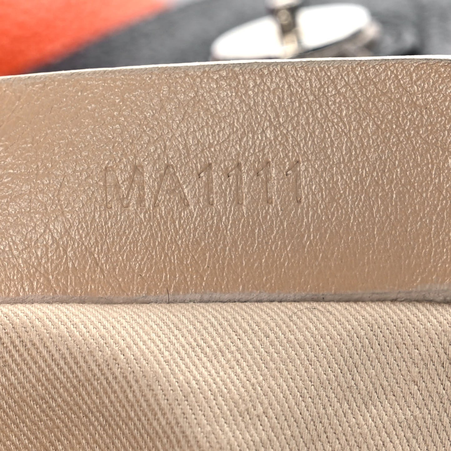 Calfskin George V Apron Bag Orange