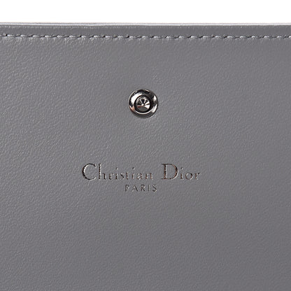 Christian Dior Grained Calfskin Diorama Croisiere Chain Wallet Gris 6 of 10