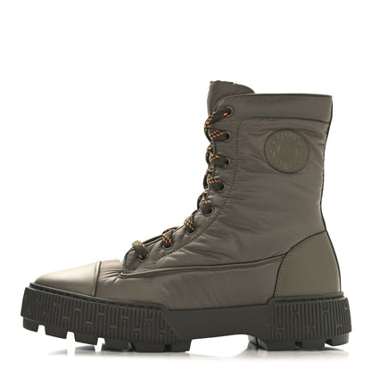Hermes Calfskin Parachute Fresh Ankle Boots 39 Khaki 1 of 8