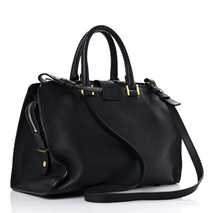 Saint Laurent Calfskin Small Classic Y Cabas Navy Blue 2 of 20