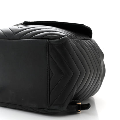 Saint Laurent Lambskin Matelasse Monogram Joe Backpack Black 10 of 11