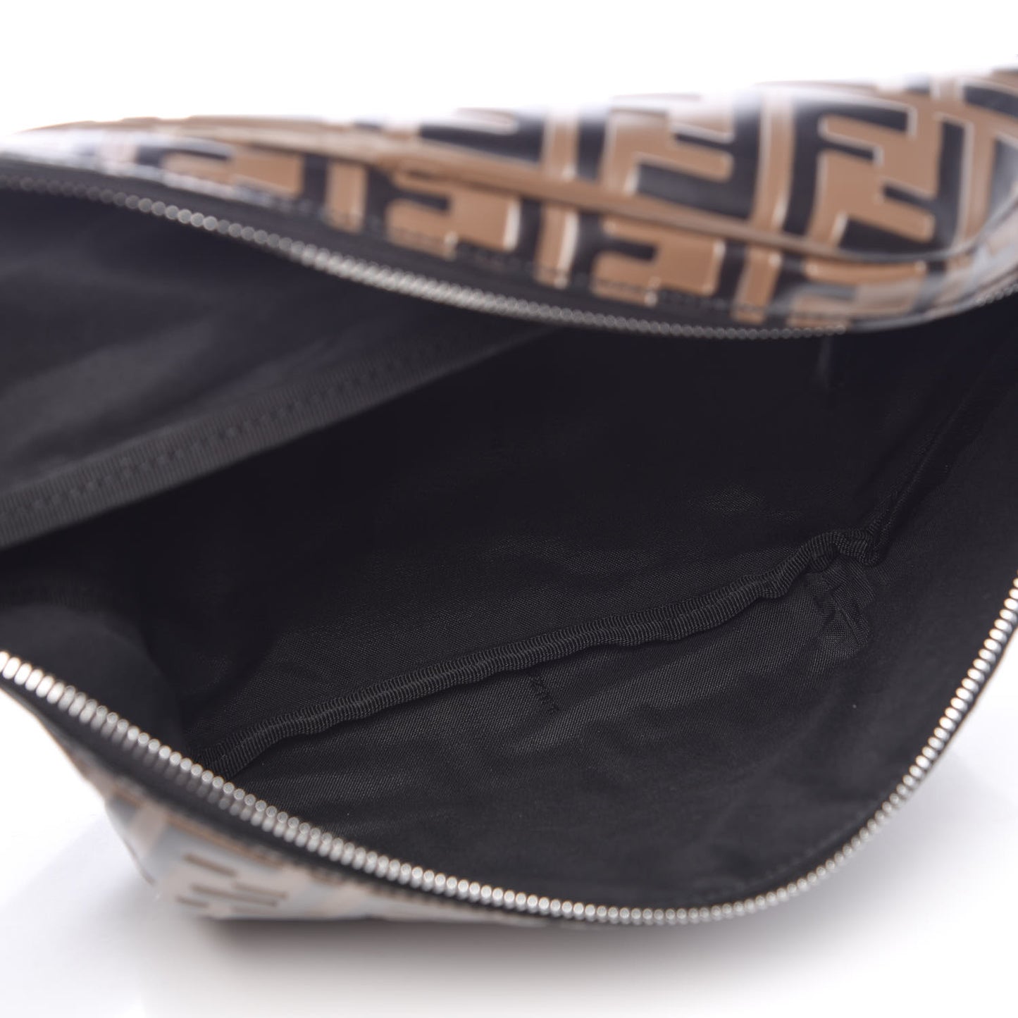 Vitello Century Bi-Color FF 1974 Embossed Belt Bag Maya Black