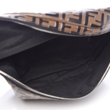 Fendi Vitello Century Bi-Color FF 1974 Embossed Belt Bag Maya Black 5 of 7