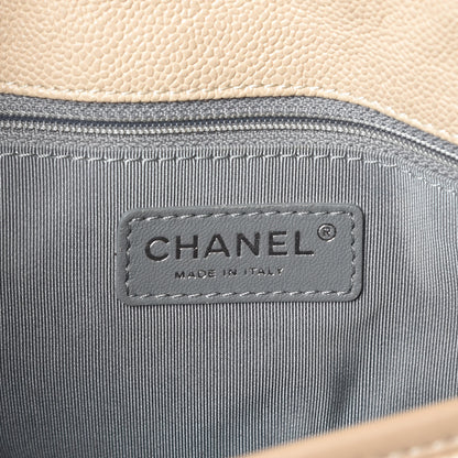 Chanel Caviar Quilted Medium French Riviera Flap Beige 8 of 10