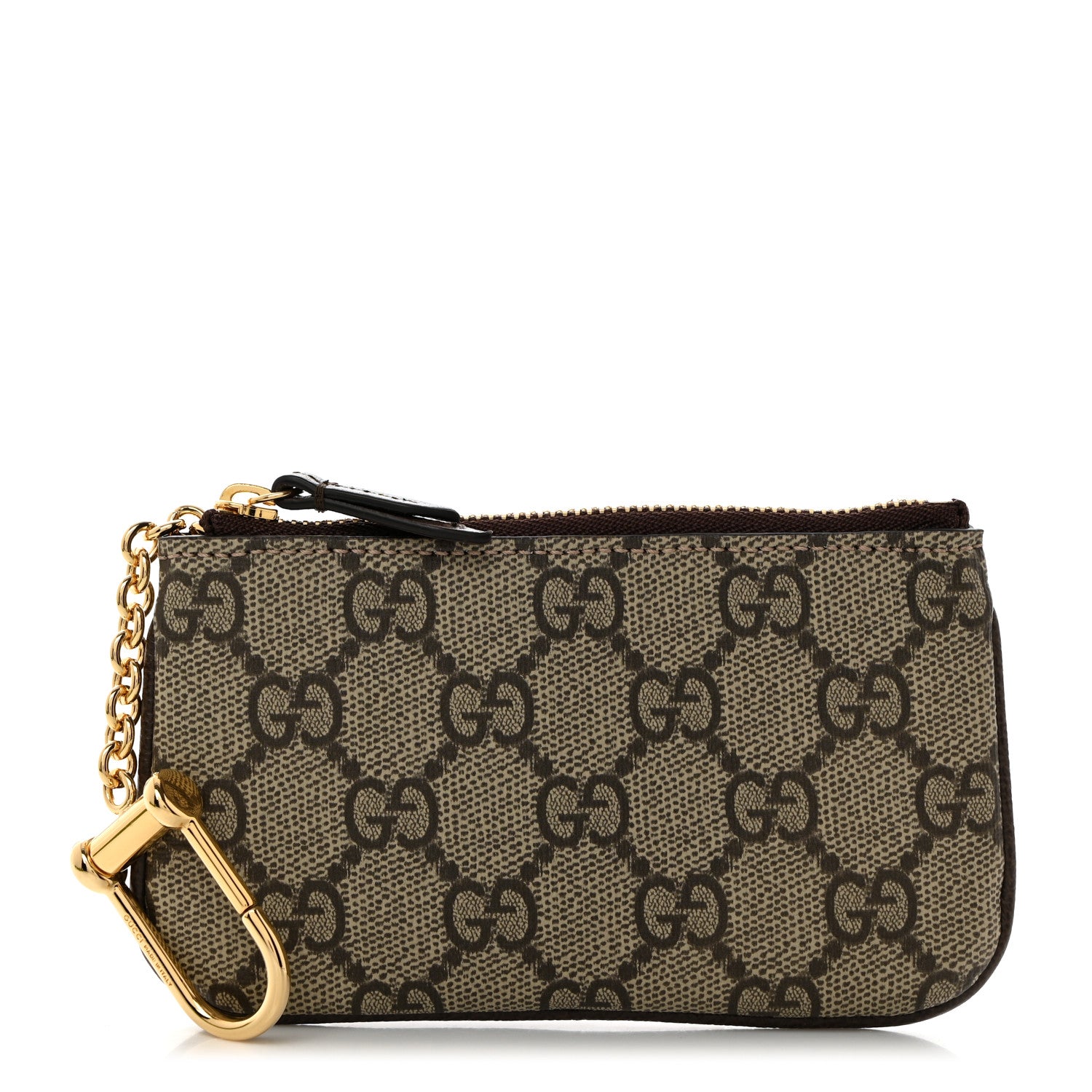 Gucci GG Supreme Monogram Key Case Brown 1 of 8