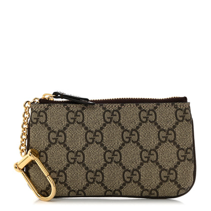Gucci GG Supreme Monogram Key Case Brown 1 of 8