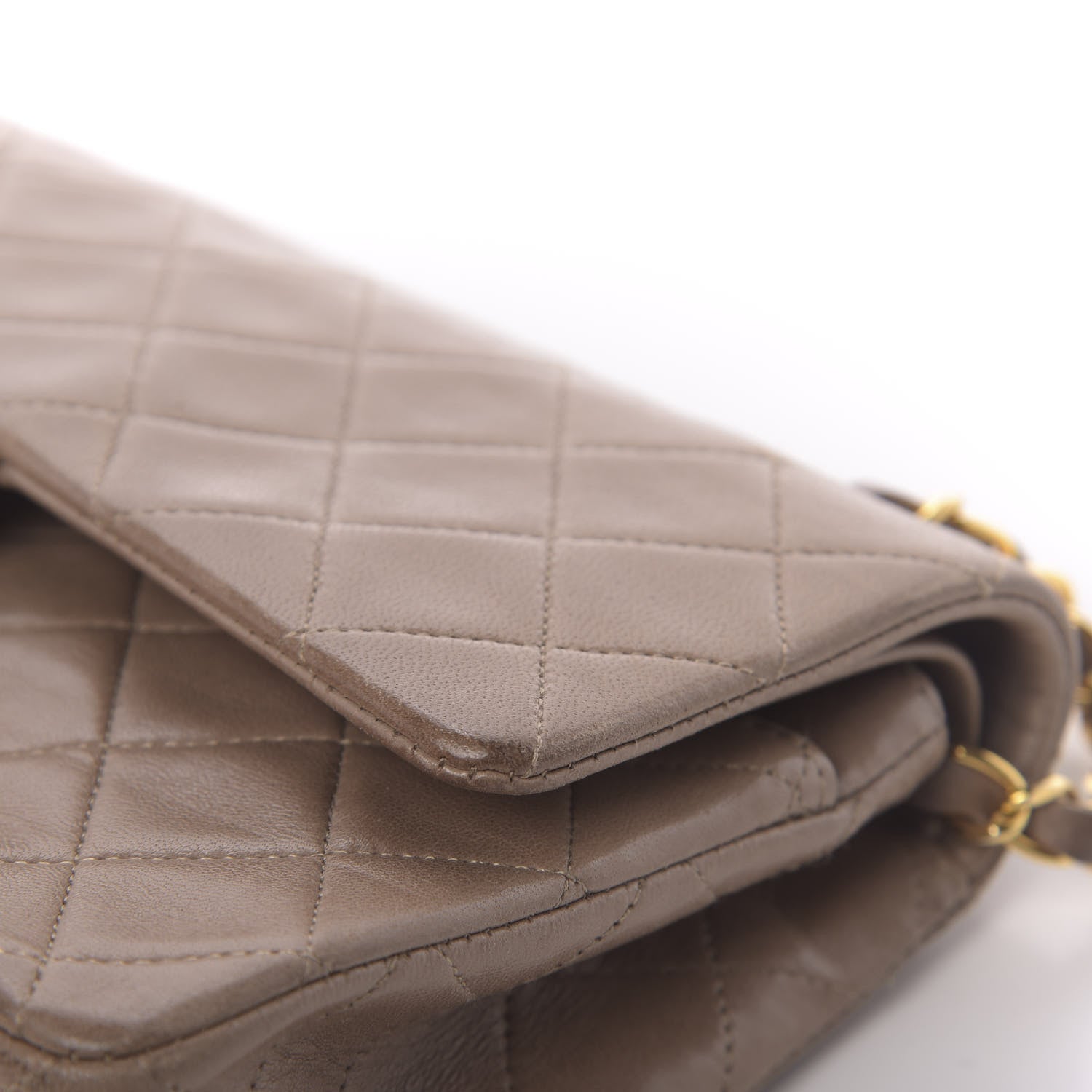 Chanel Lambskin Quilted Small Double Flap Beige 13 of 25