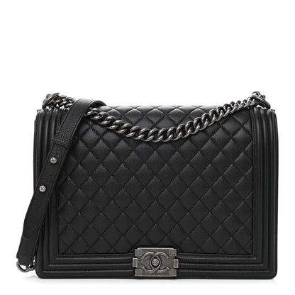 Chanel Caviar Quilted Large Boy Flap Black 1 of 11