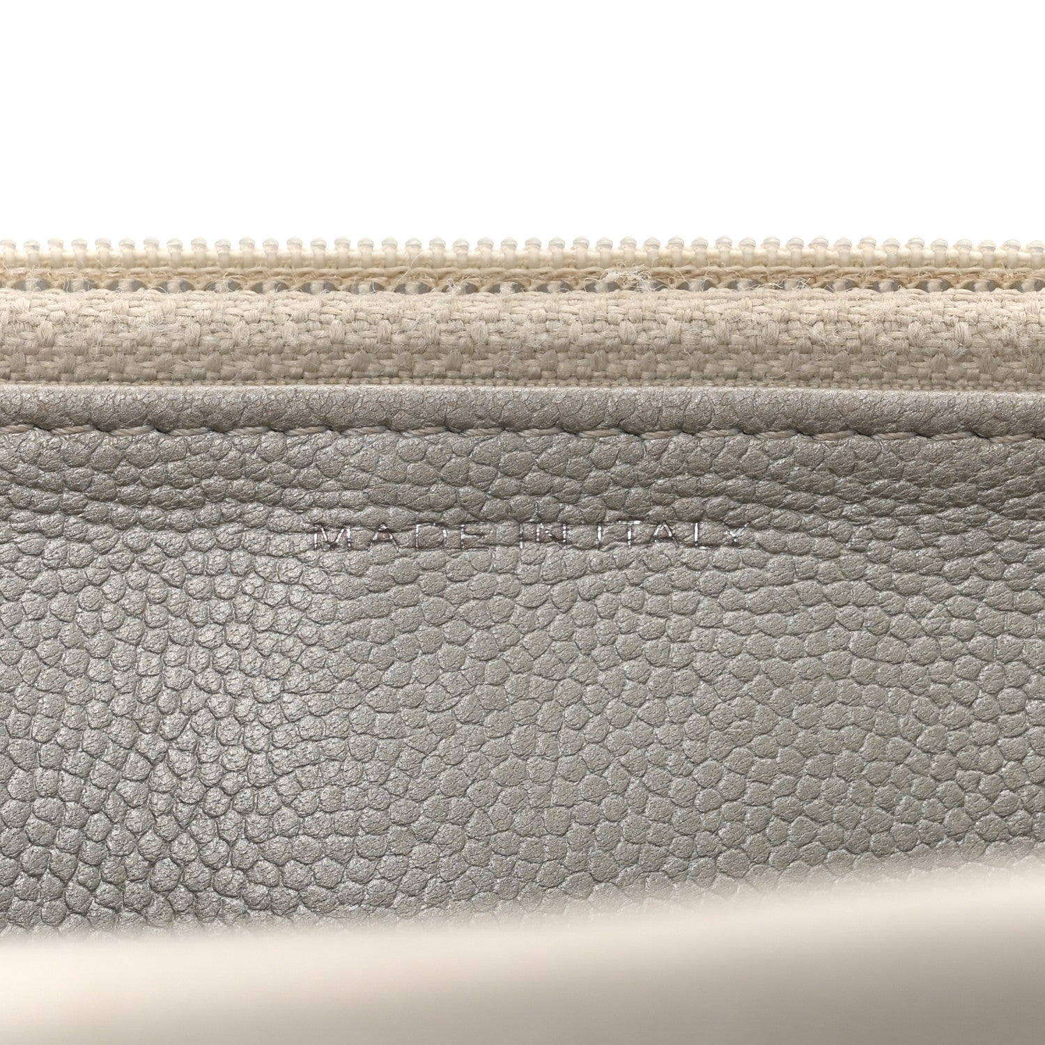 Chanel Metallic Caviar Quilted Boy Wallet On Chain WOC Silver 7 of 14