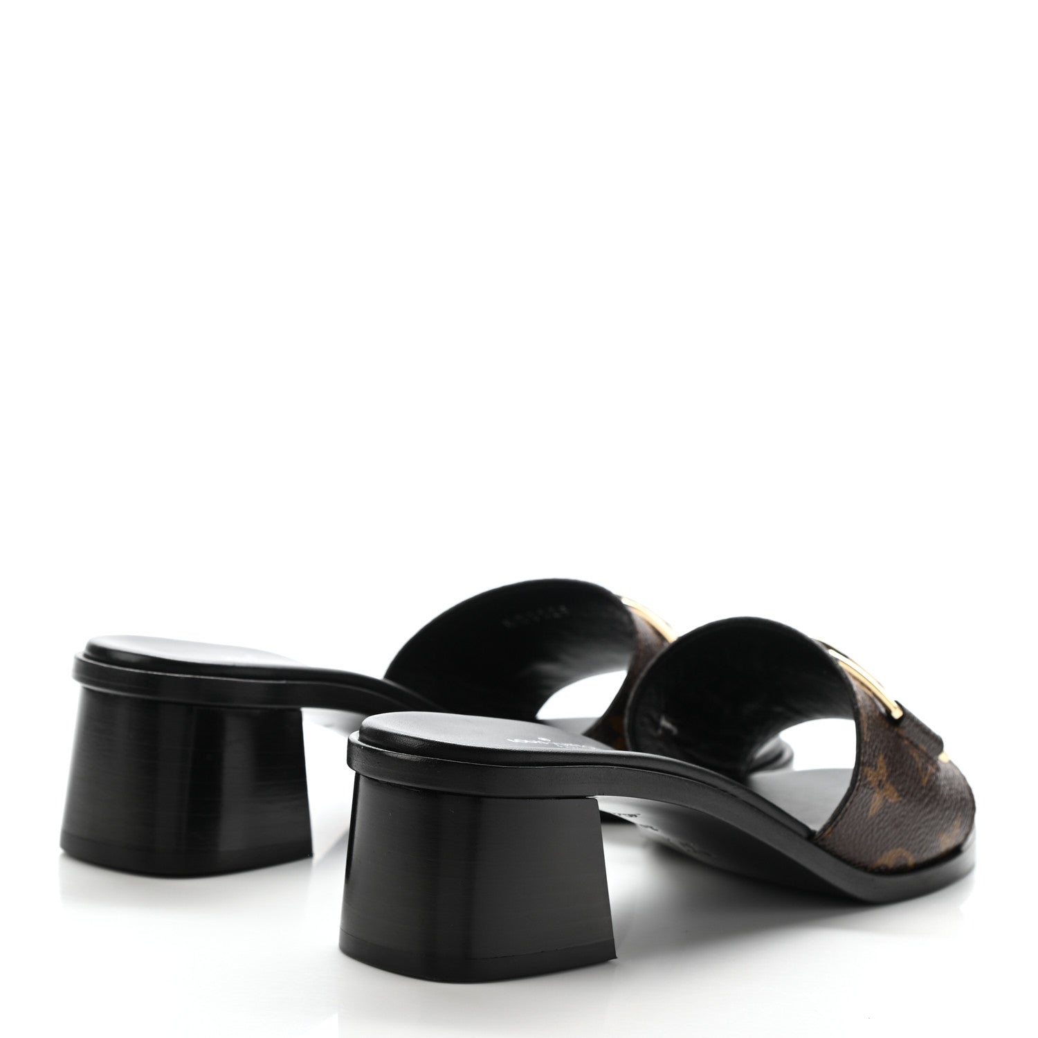 Louis Vuitton Monogram Lock It Mules 38 4 of 8