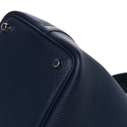 Hermes Taurillon Clemence Picotin Lock 18 PM Bleu Nuit 9 of 12