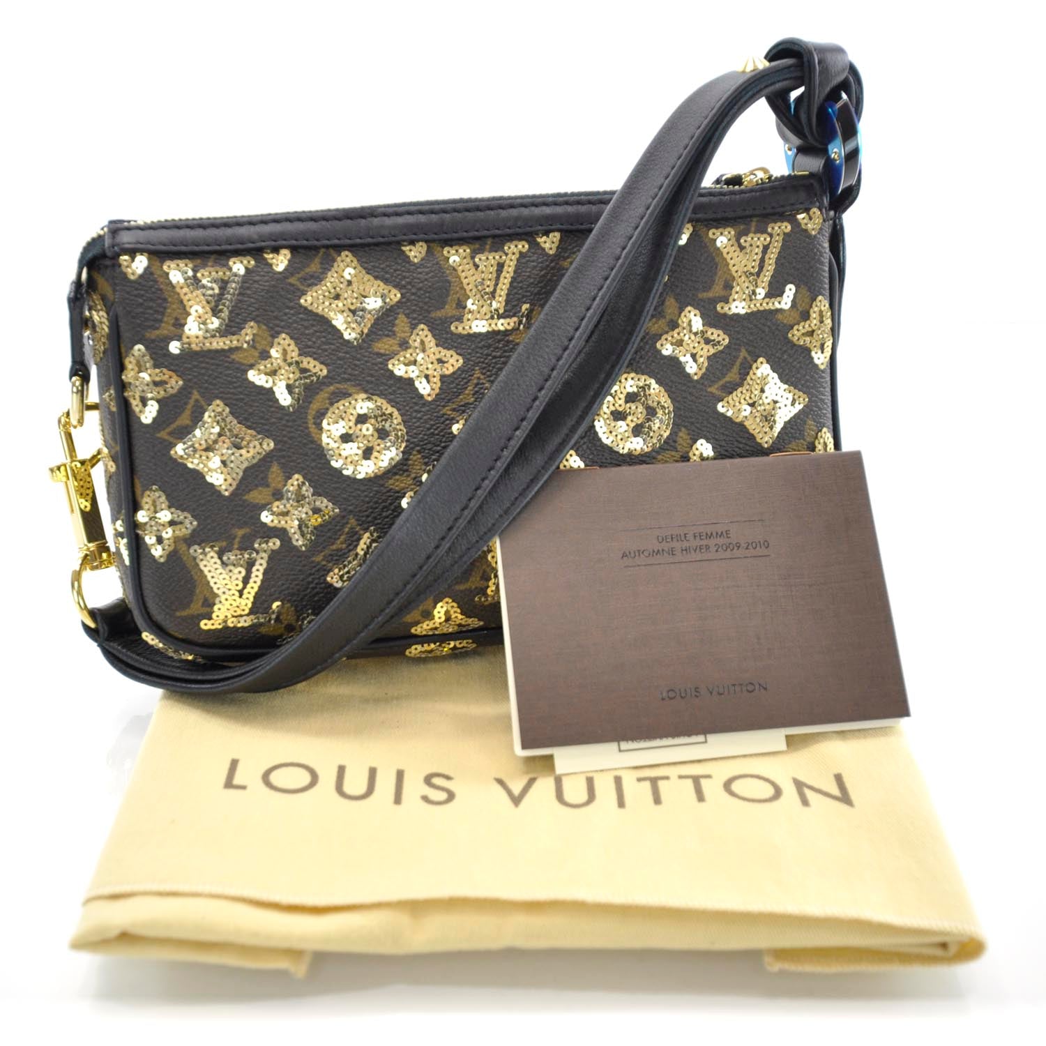 Louis Vuitton Monogram Sequins Eclipse Pochette Gold 3 of 11
