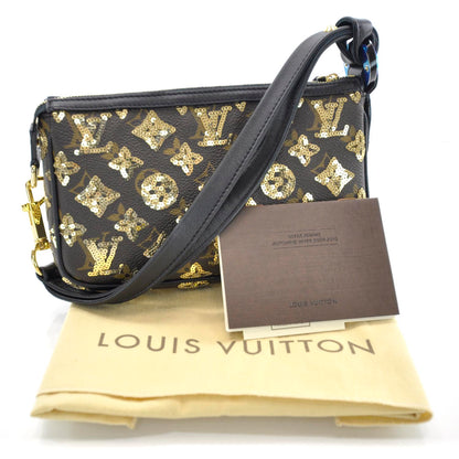 Louis Vuitton Monogram Sequins Eclipse Pochette Gold 3 of 11