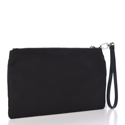 Prada Tessuto Nylon Saffiano Wristlet Black 3 of 6