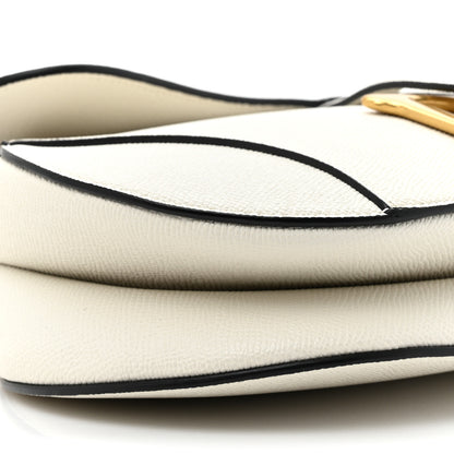 Christian Dior Grained Calfskin Saddle Bag With Strap Latte 10 of 11
