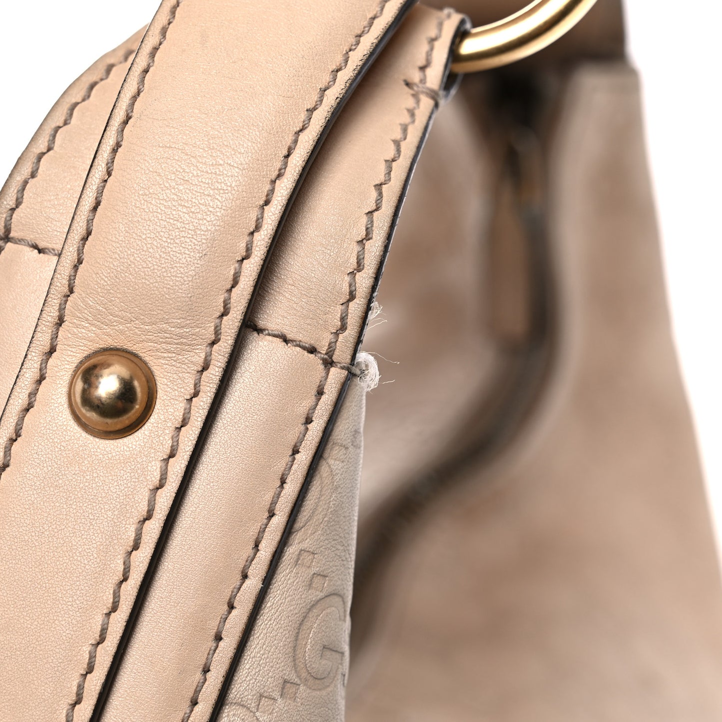 Guccissima Medium Horsebit Chain Hobo Winter Rose
