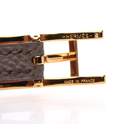 Hermes Epsom Behapi Double Tour Bracelet XS Rouge Casaque Etain 7 of 8