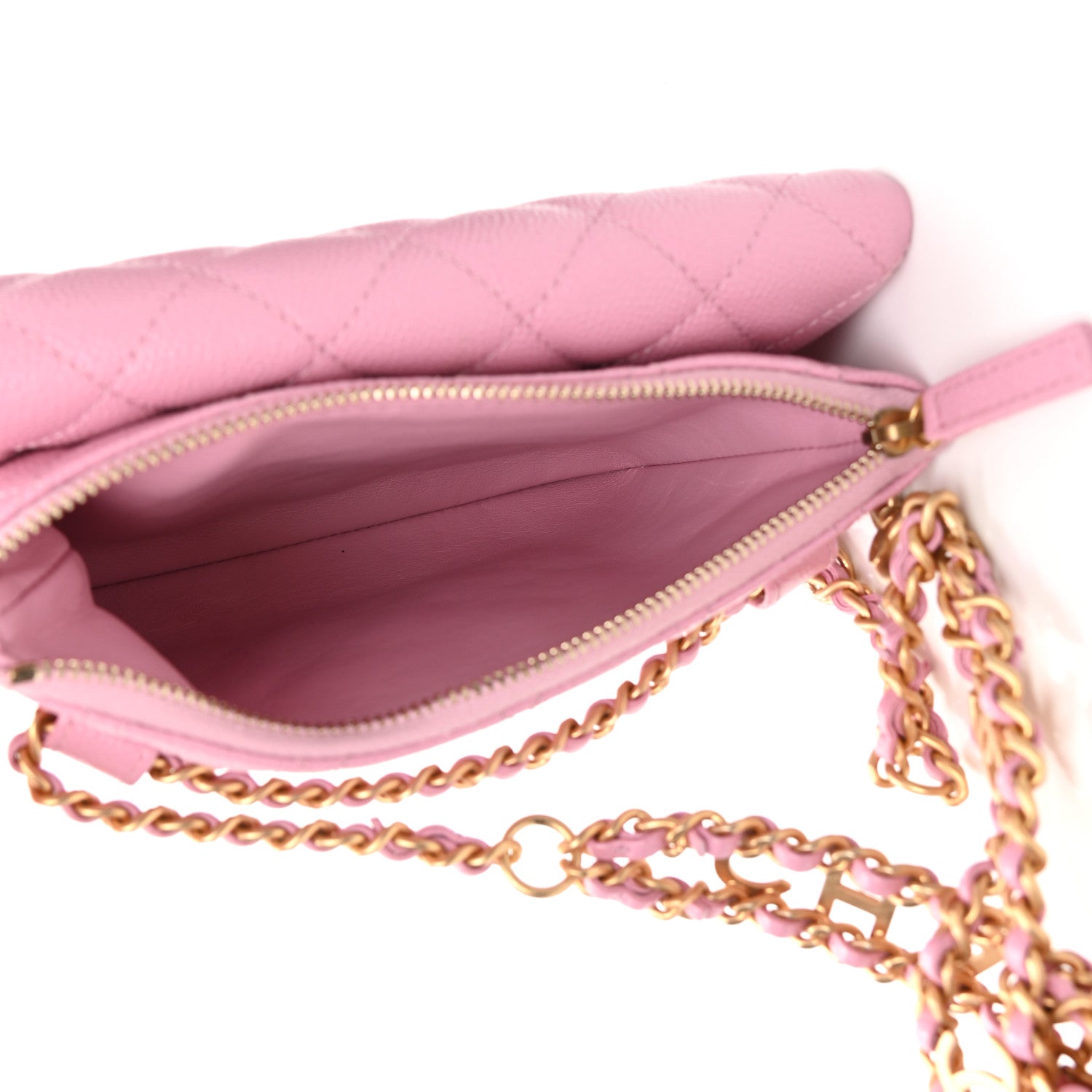 Chanel Shiny Caviar Pick Me Up Flap Belt Bag Pink Pink 5 of 10