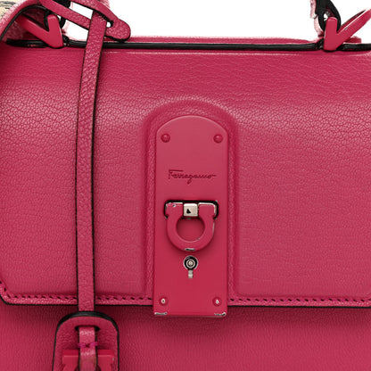 Salvatore Ferragamo Calfskin The Piccolo Boxyz Top Handle Bag Pink 8 of 13