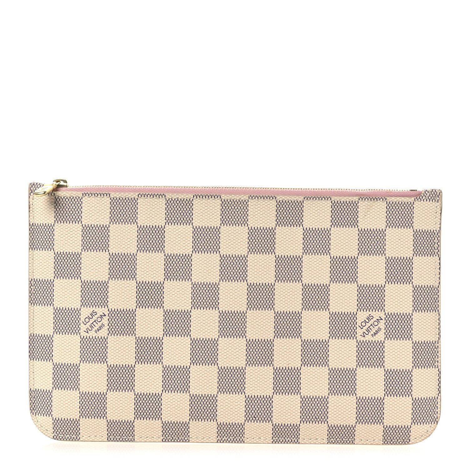 Louis Vuitton Damier Azur Neverfull MM GM Pochette Rose Ballerine 1 of 9