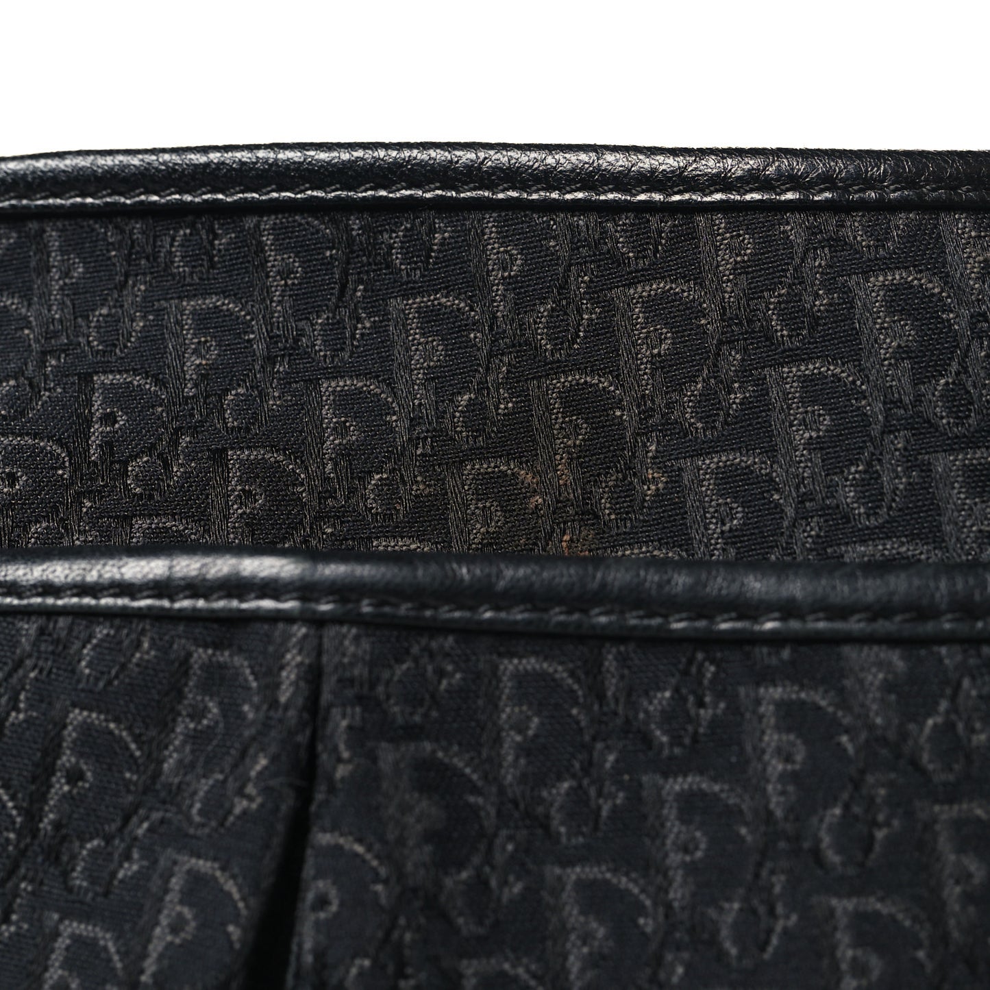 Canvas Diorissimo Buckle Messenger Black