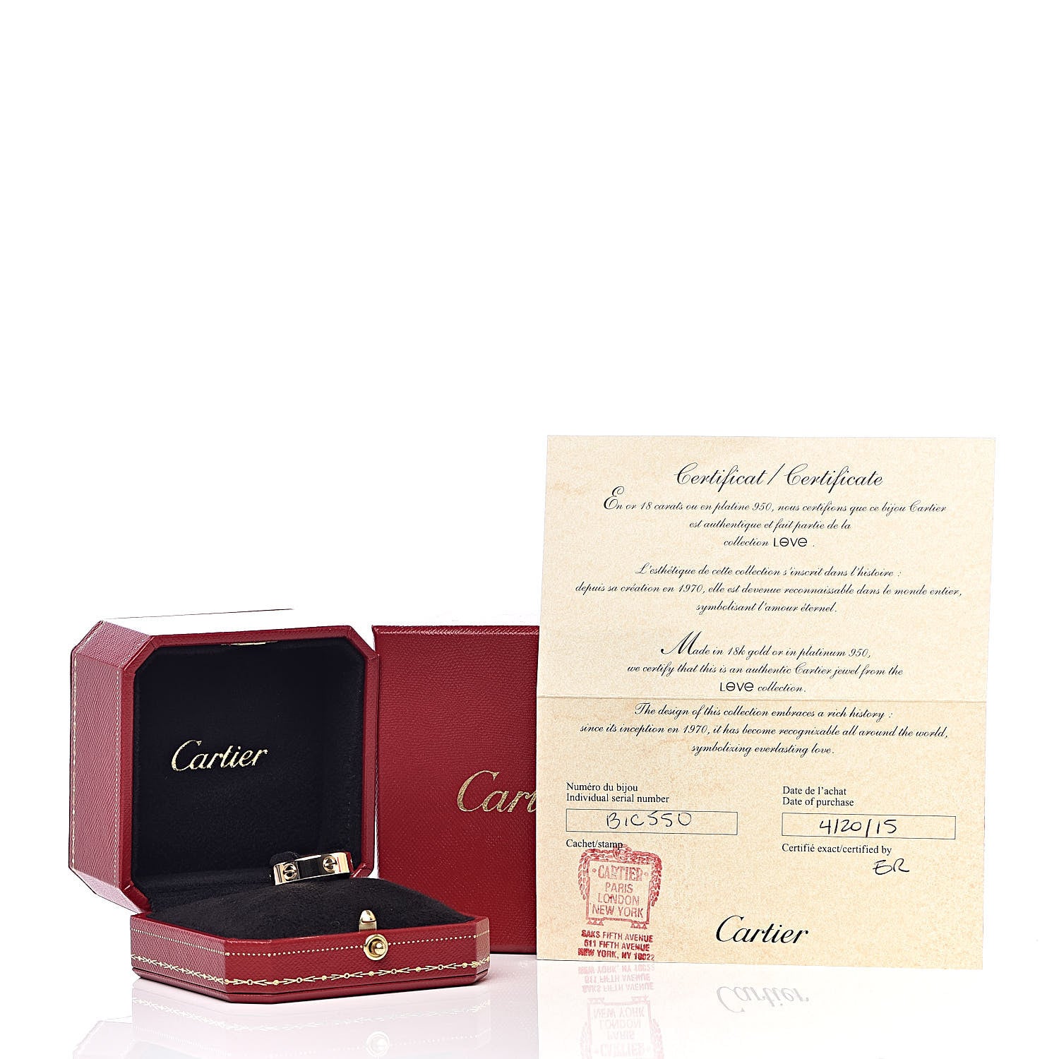 Cartier 18K Yellow Gold 5.5mm LOVE Ring 59 8.75 5 of 5