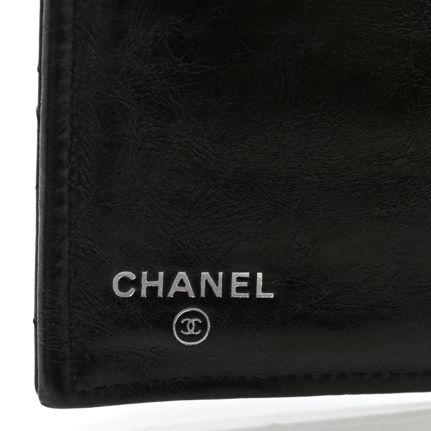 Chanel Glazed Calfskin Quilted Reissue Long Flap Wallet Black 7 of 10