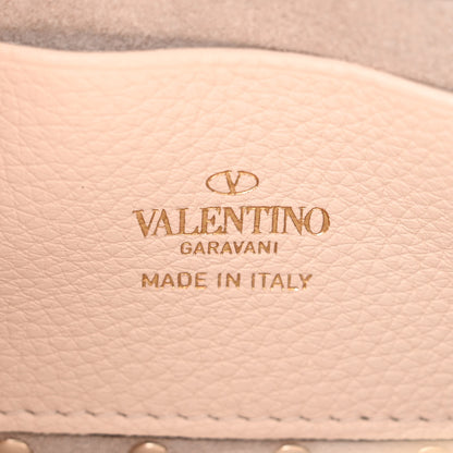 Valentino Garavani Pebbled Calfskin Rockstud Phone Case Crossbody Ivory 6 of 10